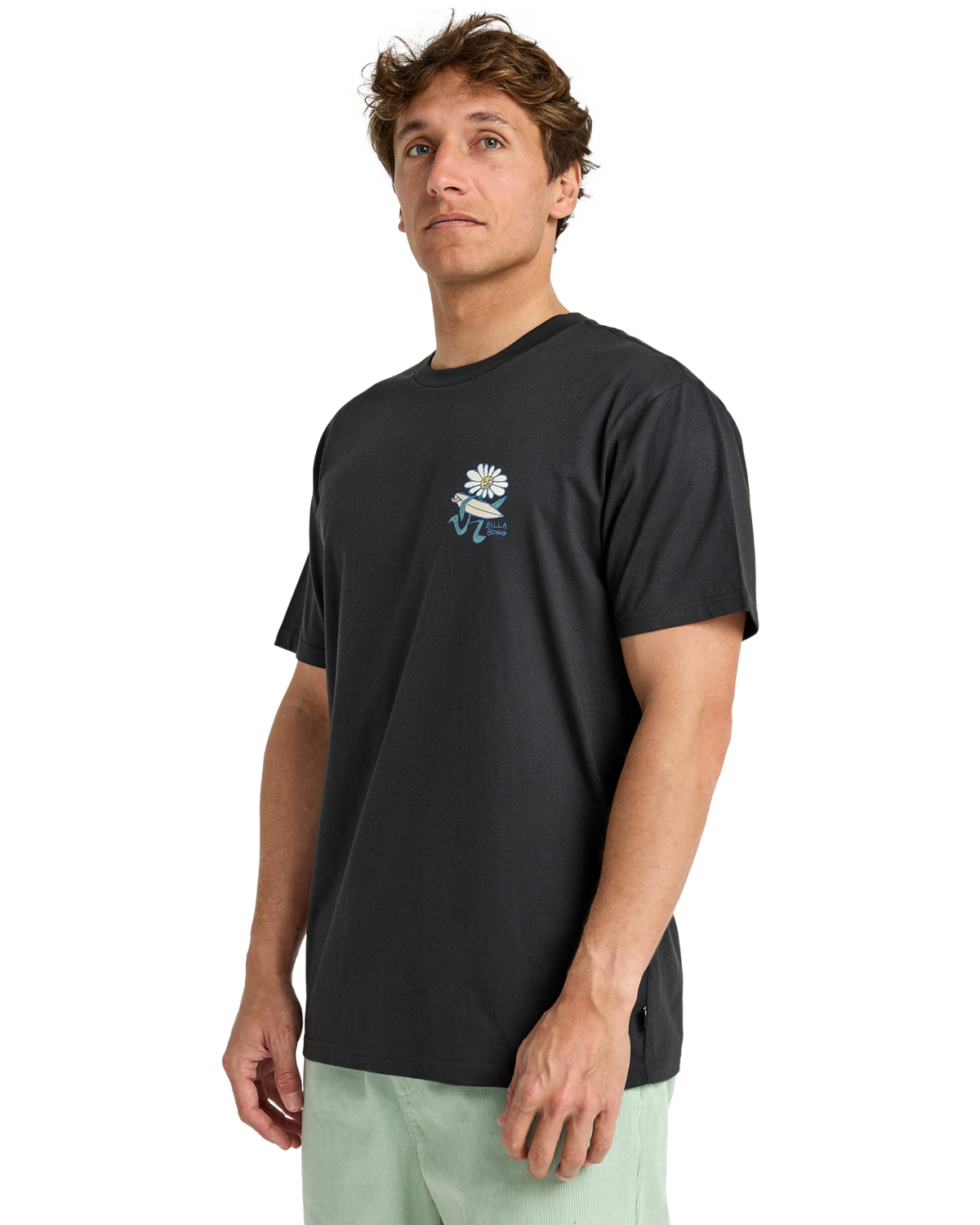 The Billabong Mens Add Water T-Shirt in Washed Black