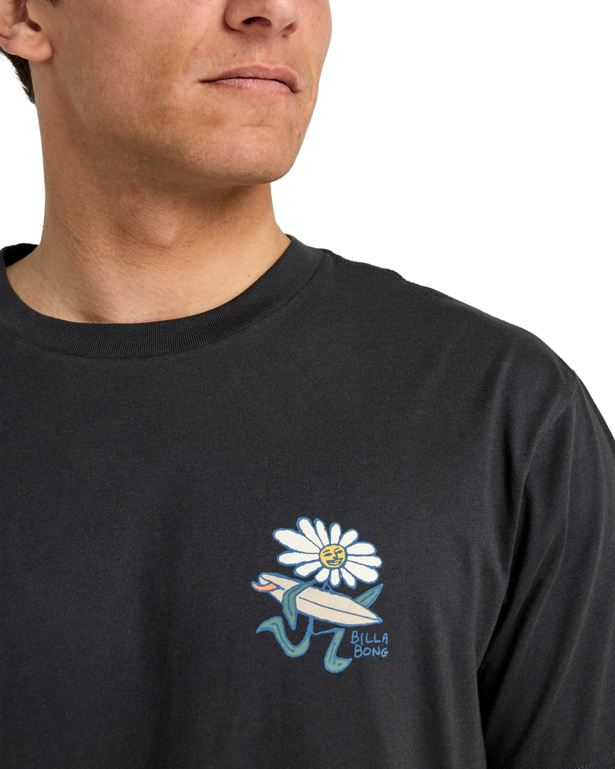 The Billabong Mens Add Water T-Shirt in Washed Black