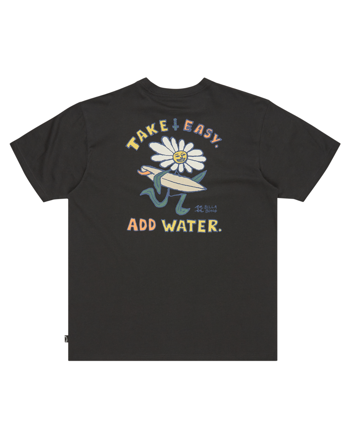 The Billabong Mens Add Water T-Shirt in Washed Black