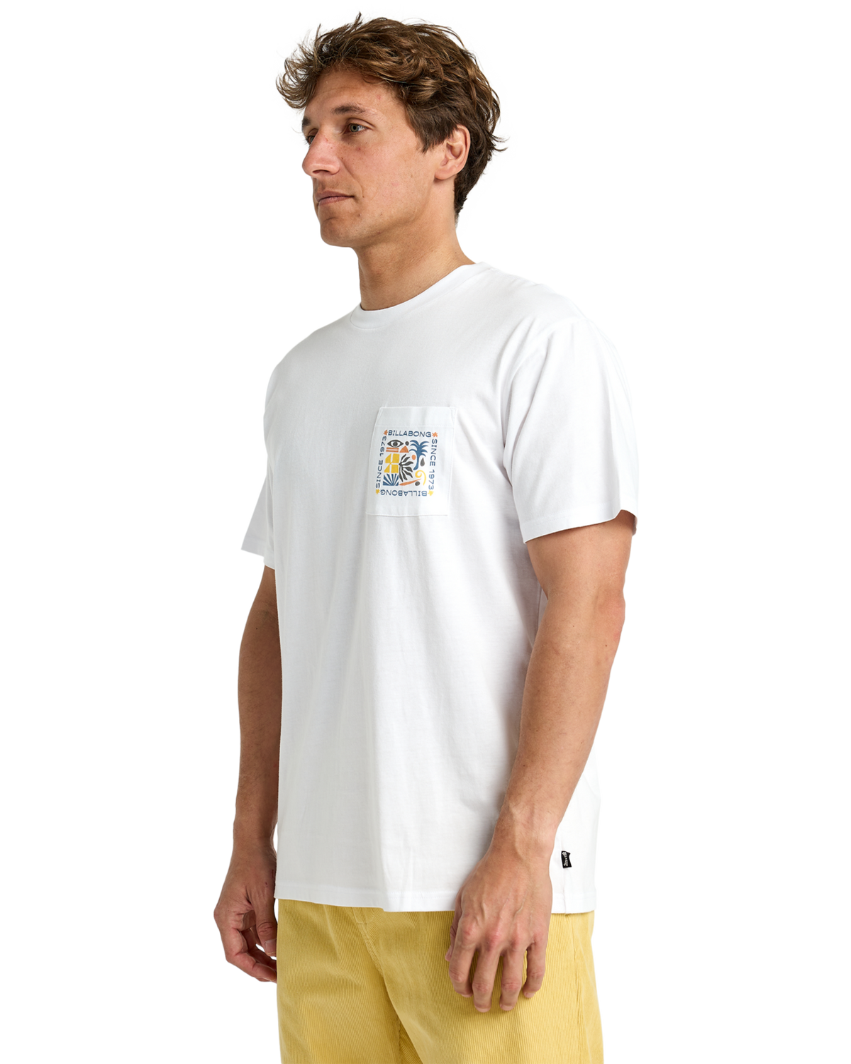 The Billabong Mens Troppo Pocket T-Shirt in White
