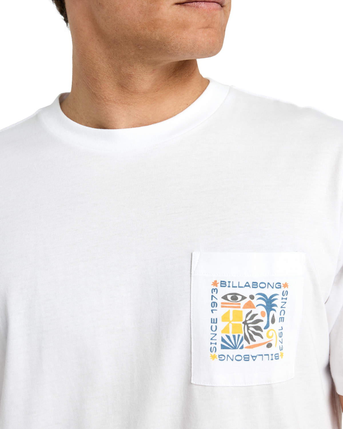 The Billabong Mens Troppo Pocket T-Shirt in White