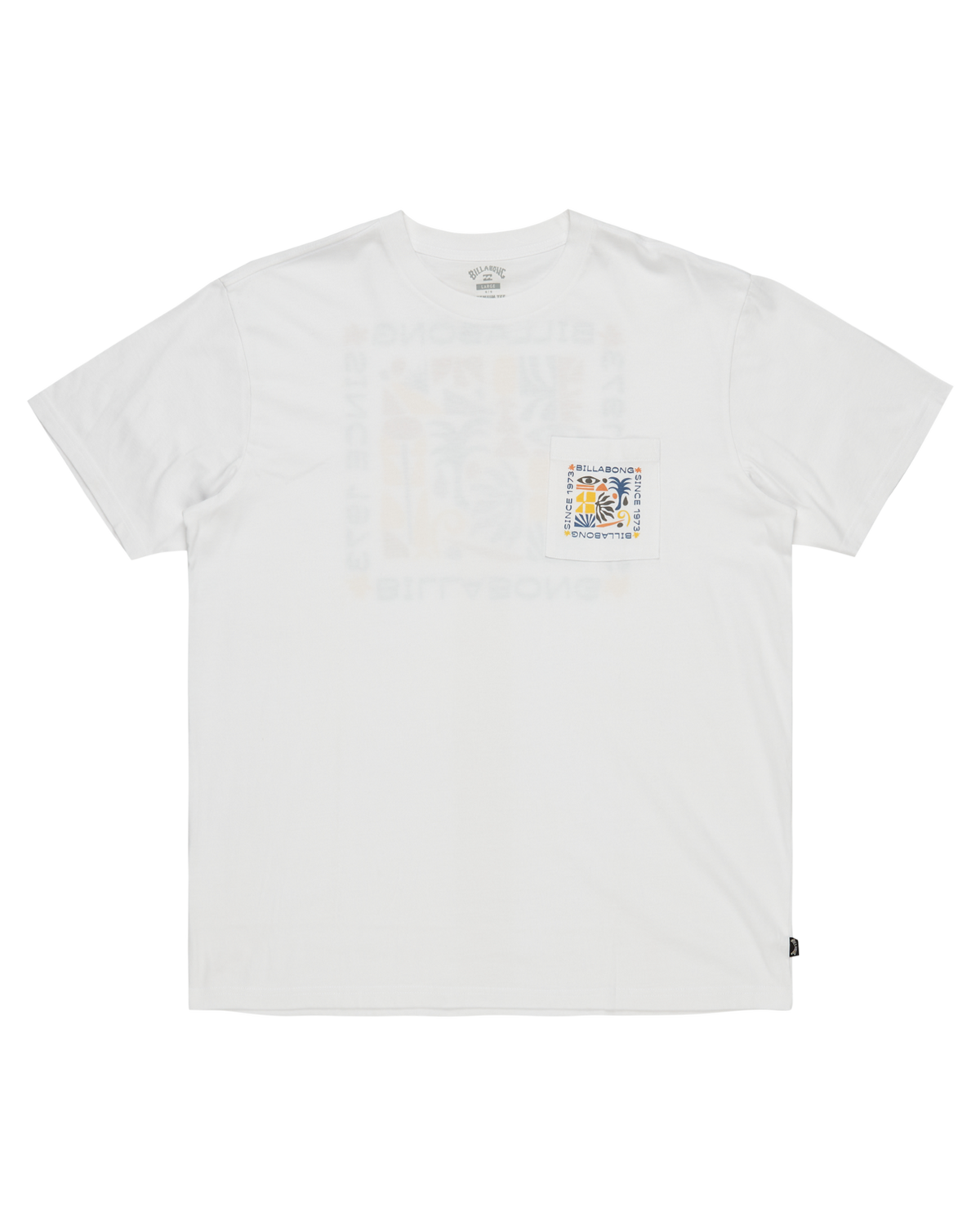 The Billabong Mens Troppo Pocket T-Shirt in White
