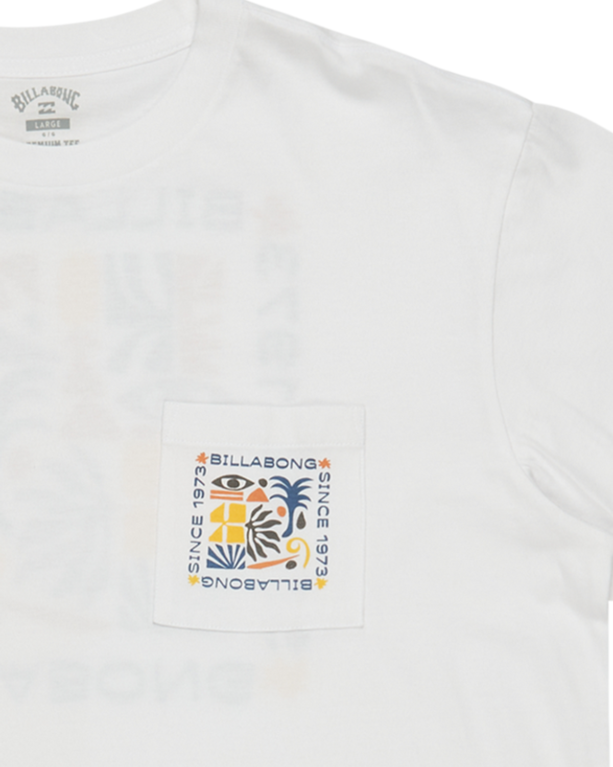 The Billabong Mens Troppo Pocket T-Shirt in White