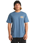 The Billabong Mens Crayon Wave T-Shirt in Slate Blue