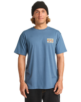 The Billabong Mens Crayon Wave T-Shirt in Slate Blue