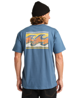 The Billabong Mens Crayon Wave T-Shirt in Slate Blue