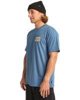 The Billabong Mens Crayon Wave T-Shirt in Slate Blue