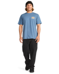 The Billabong Mens Crayon Wave T-Shirt in Slate Blue