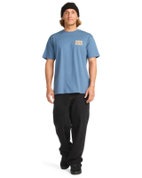 The Billabong Mens Crayon Wave T-Shirt in Slate Blue