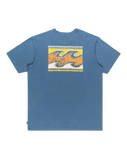 The Billabong Mens Crayon Wave T-Shirt in Slate Blue