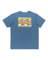 The Billabong Mens Crayon Wave T-Shirt in Slate Blue