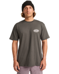 The Billabong Mens Diamond Vision T-Shirt in Raven