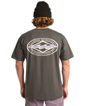 The Billabong Mens Diamond Vision T-Shirt in Raven