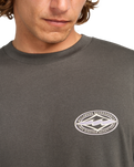 The Billabong Mens Diamond Vision T-Shirt in Raven