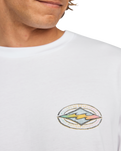 The Billabong Mens Diamond Vision T-Shirt in White