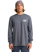 The Billabong Mens Diamond Vision Long Sleeve T-Shirt in Ombre Blue
