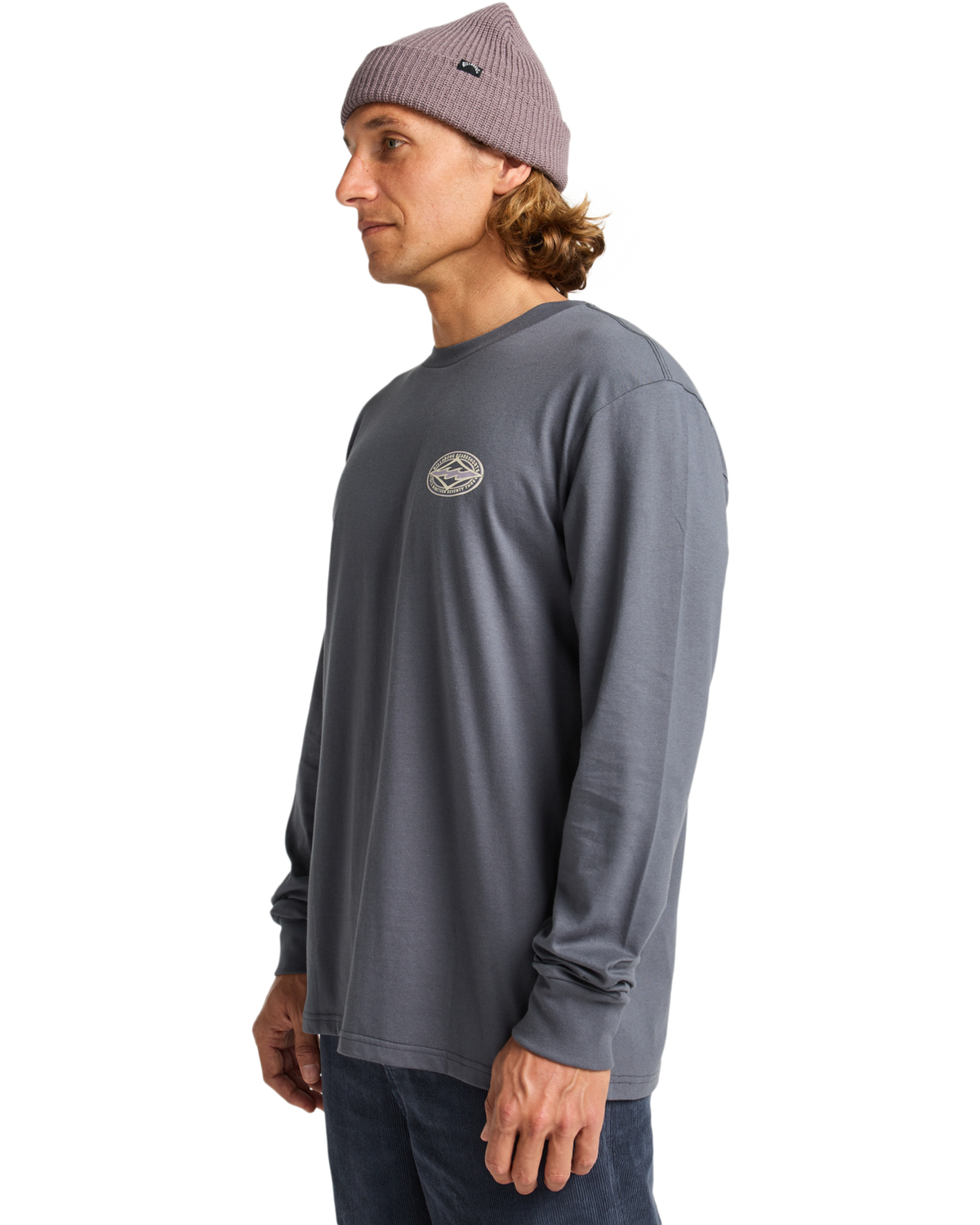 The Billabong Mens Diamond Vision Long Sleeve T-Shirt in Ombre Blue
