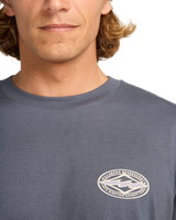 The Billabong Mens Diamond Vision Long Sleeve T-Shirt in Ombre Blue