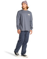 The Billabong Mens Diamond Vision Long Sleeve T-Shirt in Ombre Blue