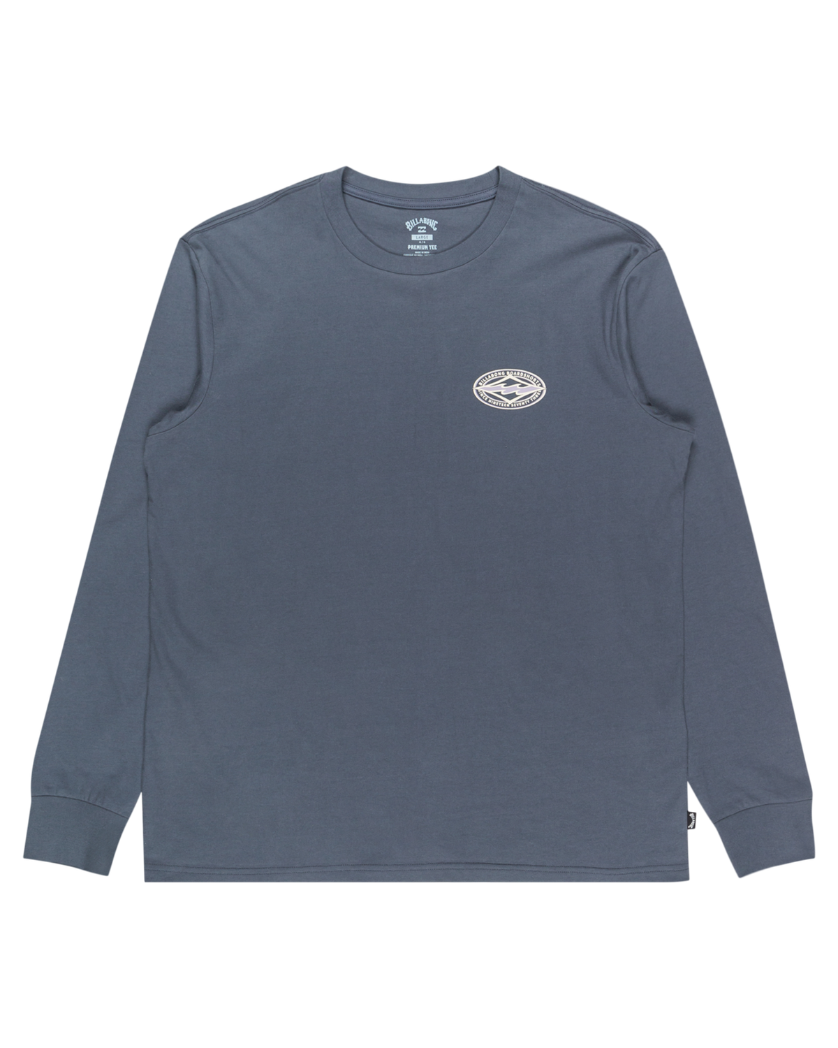 The Billabong Mens Diamond Vision Long Sleeve T-Shirt in Ombre Blue