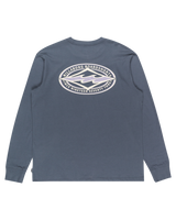 The Billabong Mens Diamond Vision Long Sleeve T-Shirt in Ombre Blue