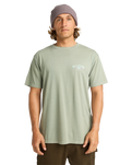 The Billabong Mens Arch Wave Wash T-Shirt in Grey Green