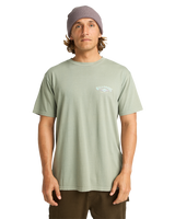The Billabong Mens Arch Wave Wash T-Shirt in Grey Green