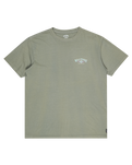 The Billabong Mens Arch Wave Wash T-Shirt in Grey Green