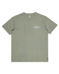The Billabong Mens Arch Wave Wash T-Shirt in Grey Green
