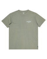 The Billabong Mens Arch Wave Wash T-Shirt in Grey Green