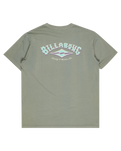The Billabong Mens Arch Wave Wash T-Shirt in Grey Green