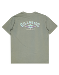 The Billabong Mens Arch Wave Wash T-Shirt in Grey Green