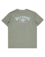 The Billabong Mens Arch Wave Wash T-Shirt in Grey Green