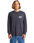 The Billabong Mens The Bay Long Sleeve T-Shirt in Dark Navy