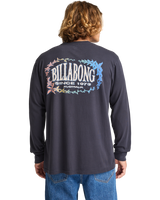 The Billabong Mens The Bay Long Sleeve T-Shirt in Dark Navy