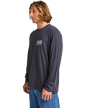 The Billabong Mens The Bay Long Sleeve T-Shirt in Dark Navy
