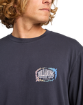 The Billabong Mens The Bay Long Sleeve T-Shirt in Dark Navy
