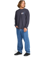 The Billabong Mens The Bay Long Sleeve T-Shirt in Dark Navy