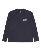 The Billabong Mens The Bay Long Sleeve T-Shirt in Dark Navy