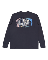 The Billabong Mens The Bay Long Sleeve T-Shirt in Dark Navy