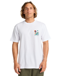 The Billabong Mens Adventure Division Sundown T-Shirt in White