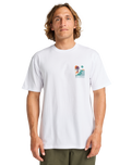 The Billabong Mens Adventure Division Sundown T-Shirt in White