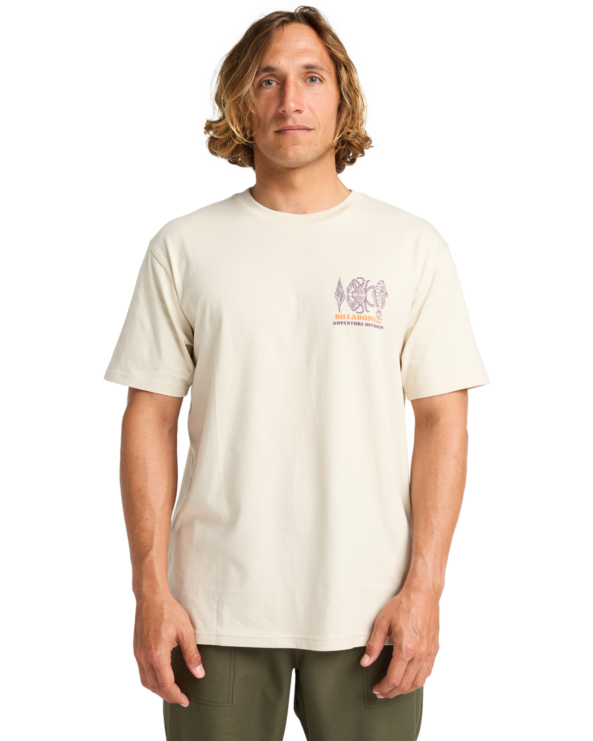 The Billabong Mens Adventure Division Fauna T-Shirt in Chino