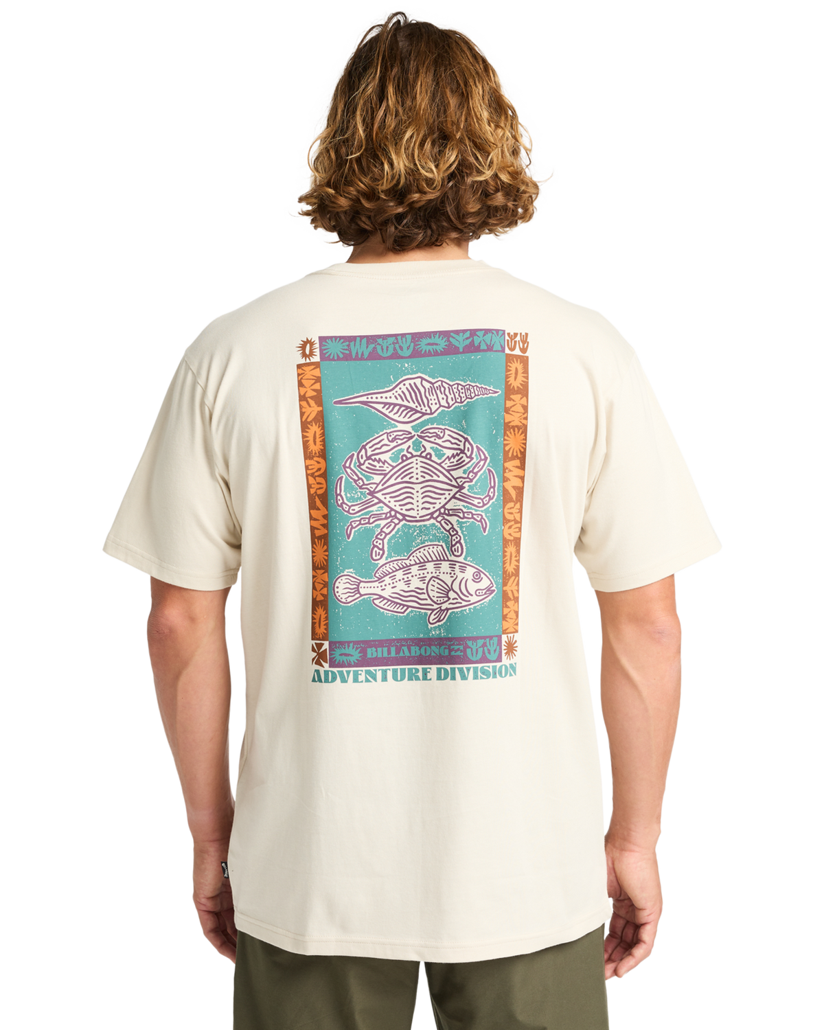 The Billabong Mens Adventure Division Fauna T-Shirt in Chino