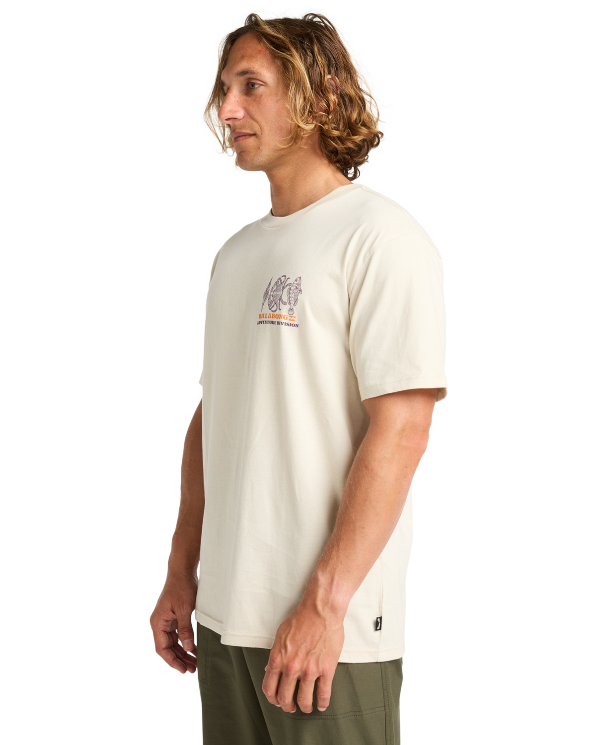 The Billabong Mens Adventure Division Fauna T-Shirt in Chino