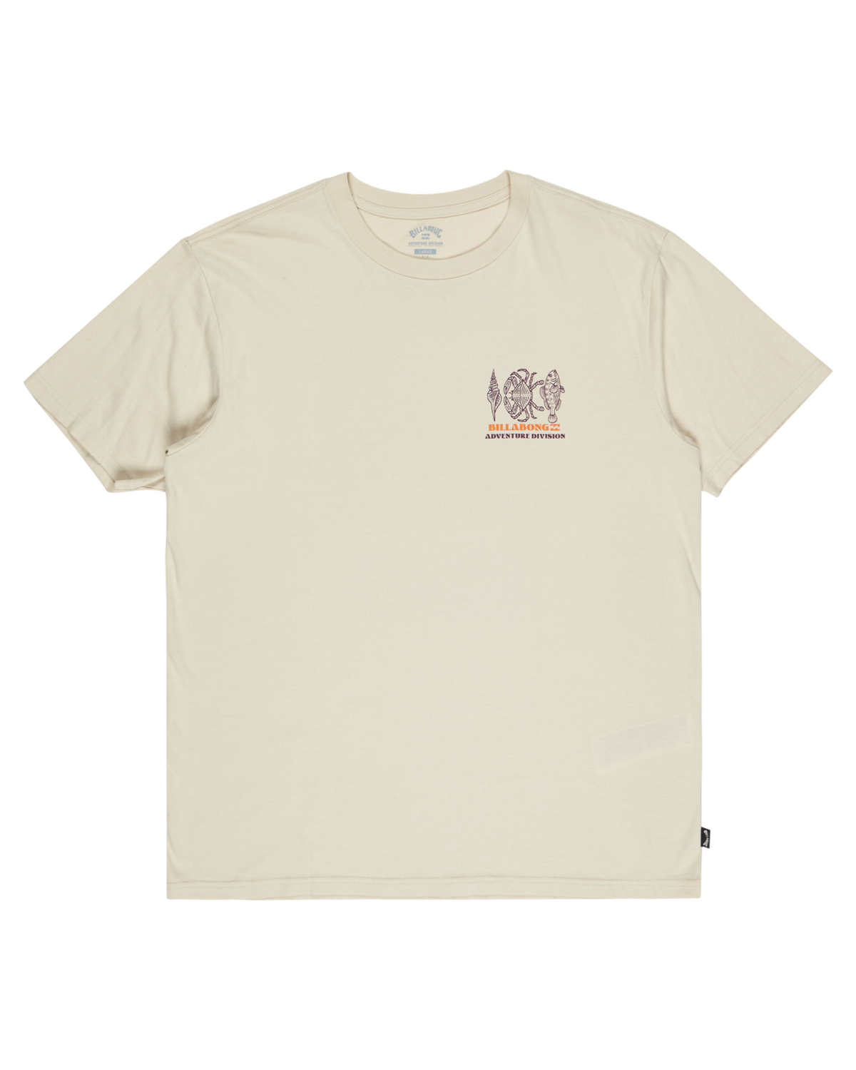 The Billabong Mens Adventure Division Fauna T-Shirt in Chino