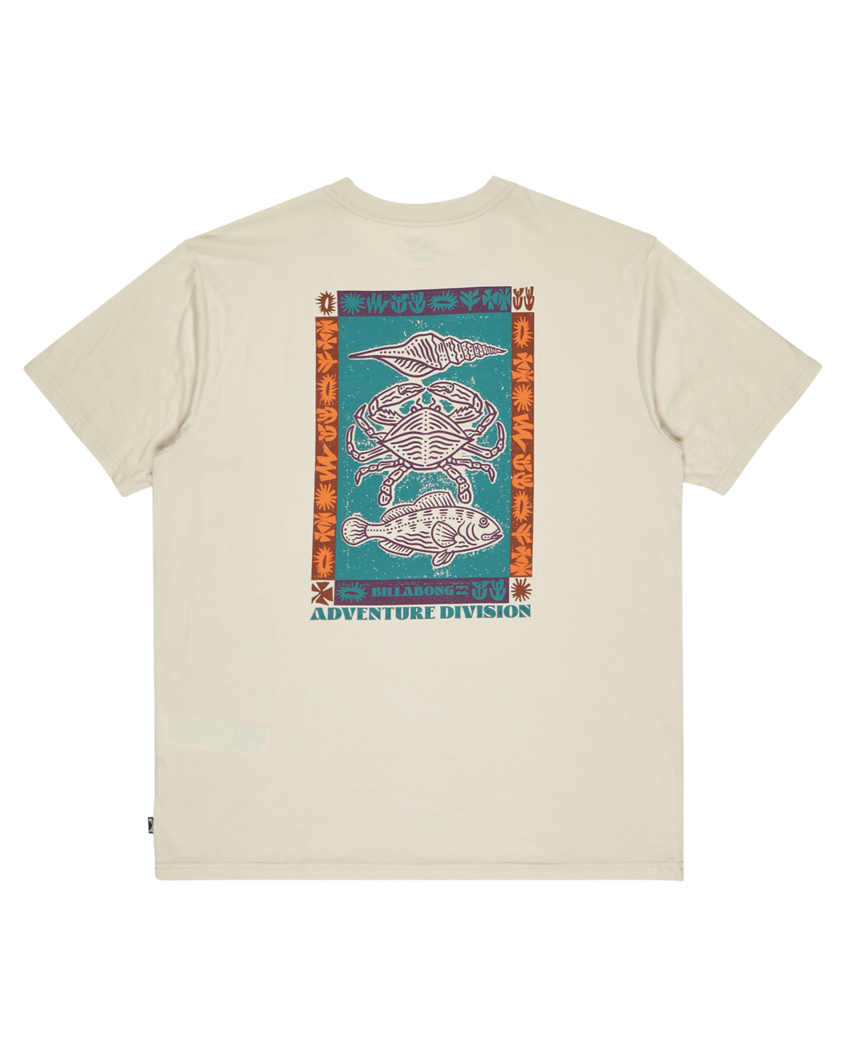 The Billabong Mens Adventure Division Fauna T-Shirt in Chino