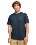 The Billabong Mens Adventure Division Scribbly T-Shirt in Navy