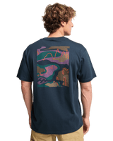The Billabong Mens Adventure Division Scribbly T-Shirt in Navy