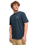The Billabong Mens Adventure Division Scribbly T-Shirt in Navy